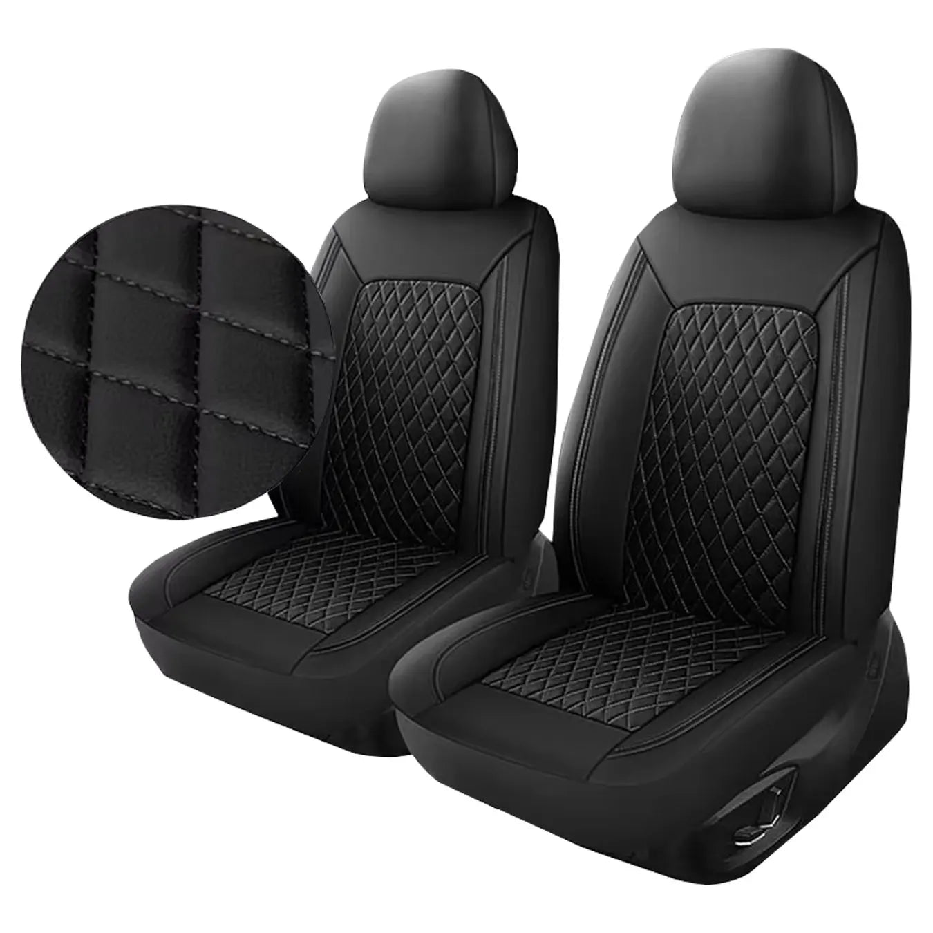 Gewatteerde Kunstleren Autostoelhoezen Set van 9 voor 5 Zitplaatsen - Eenvoudige Installatie, Universeel Gebruik, Bescherming en Stijl 12