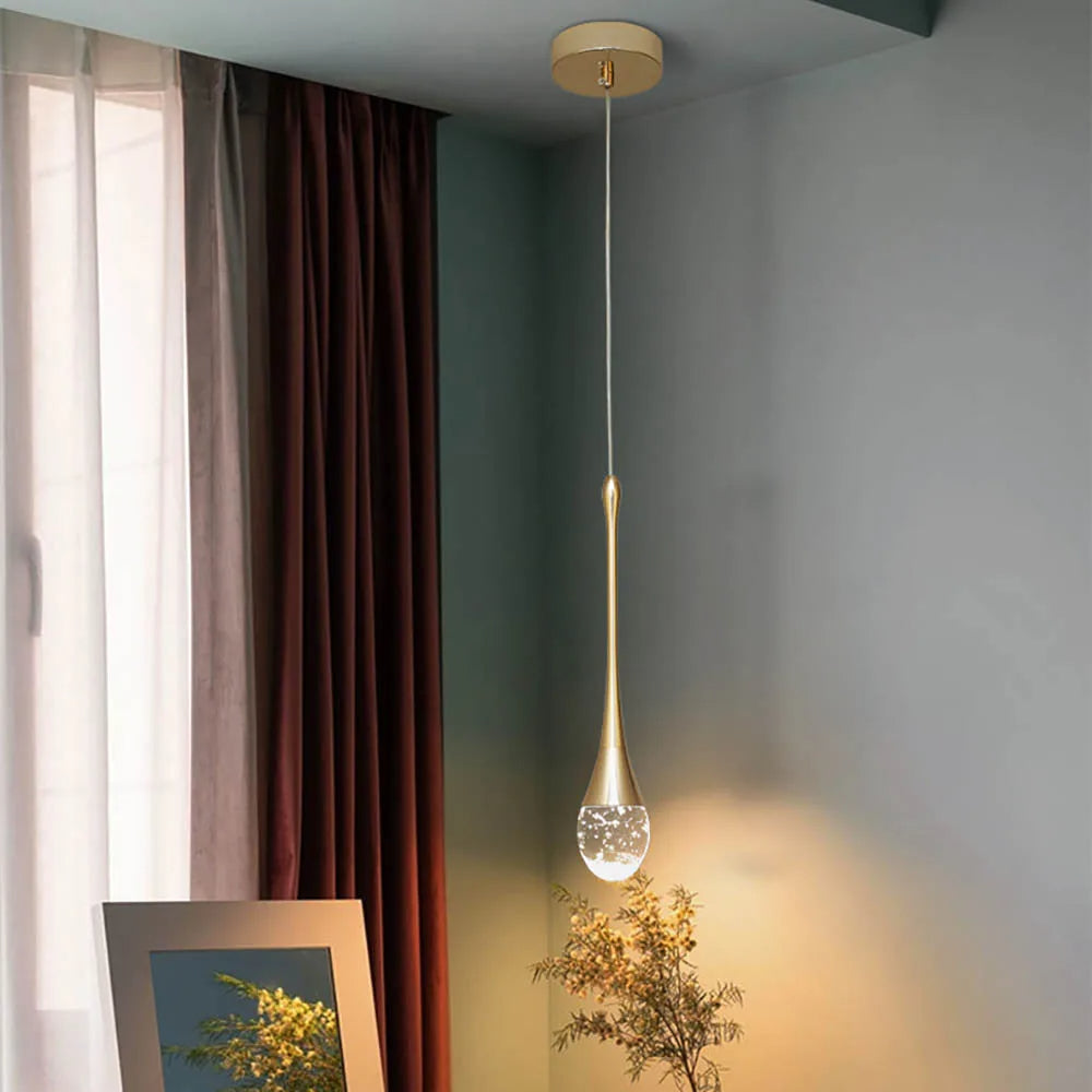 Glas Hängeleuchte mit warmem Lichtschein - Vetra 0