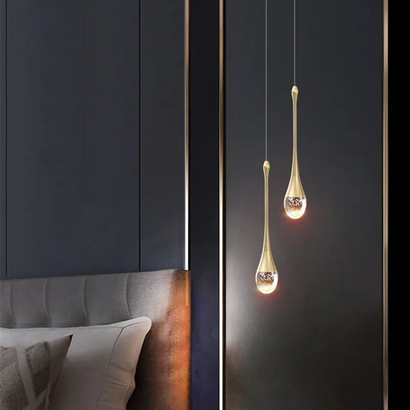 Glas Hängeleuchte mit warmem Lichtschein - Vetra 7