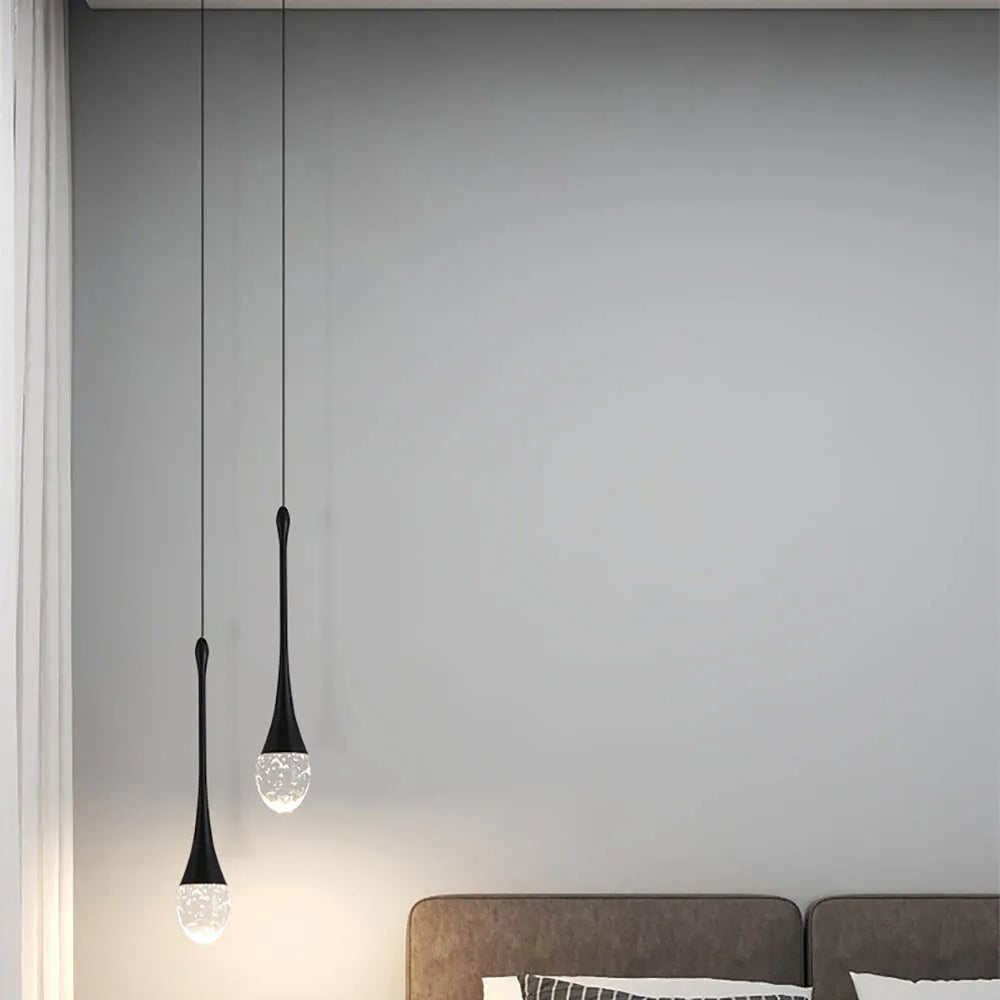 Glas Hängeleuchte mit warmem Lichtschein - Vetra 8