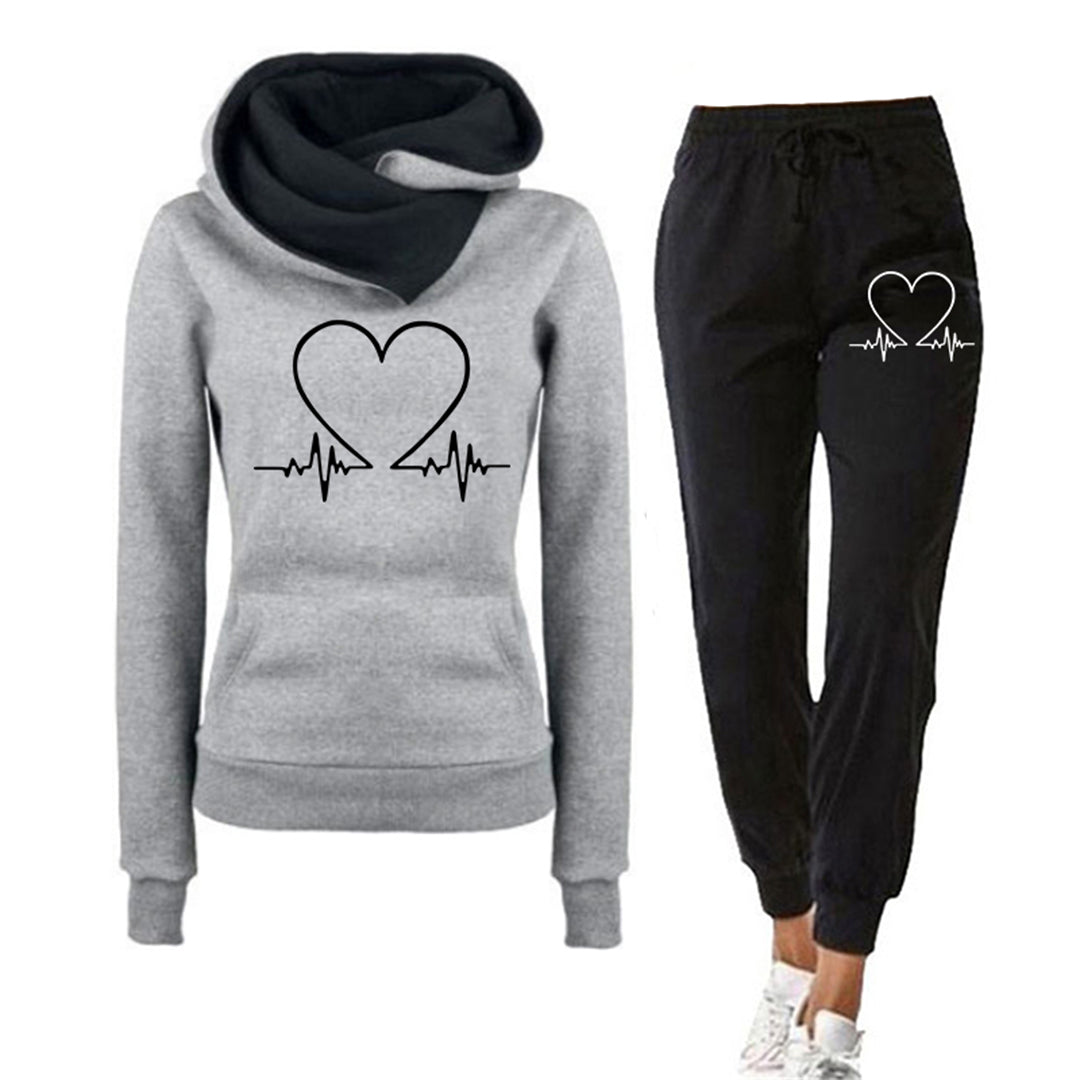 Set da jogging Heartbeat per donne - comfort e stile per tutti i giorni
