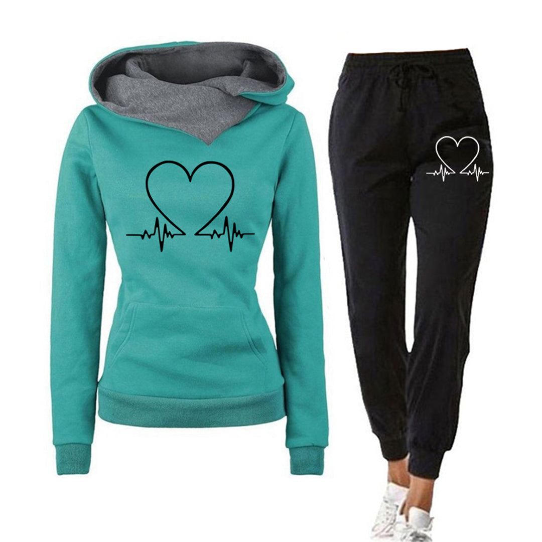 Set da jogging Heartbeat per donne - comfort e stile per tutti i giorni