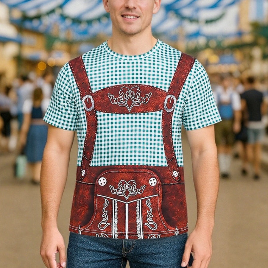 Wiesngaudi – Tričko s potlačou kožených nohavíc – Tvoj lístok na zábavu na Wiesn