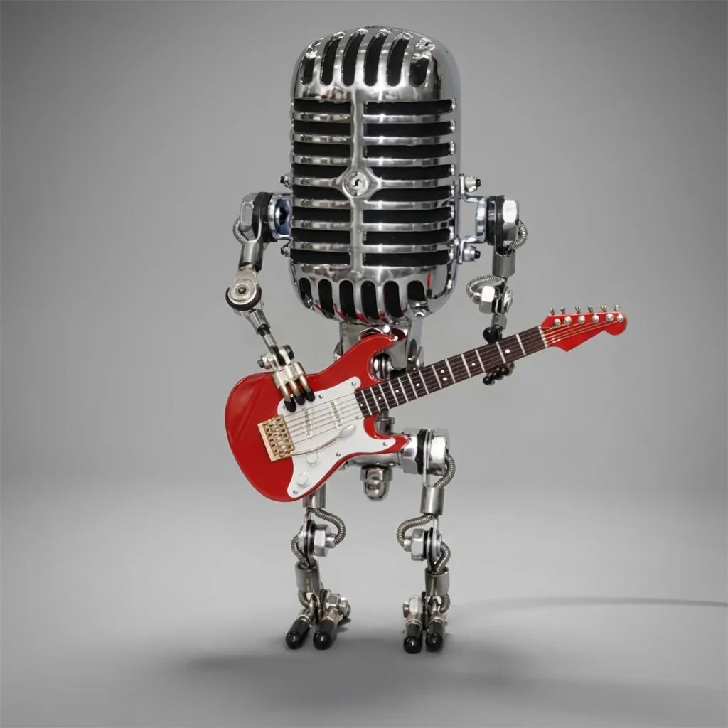 Guitar Themed Table Lamp - StrumBot 6