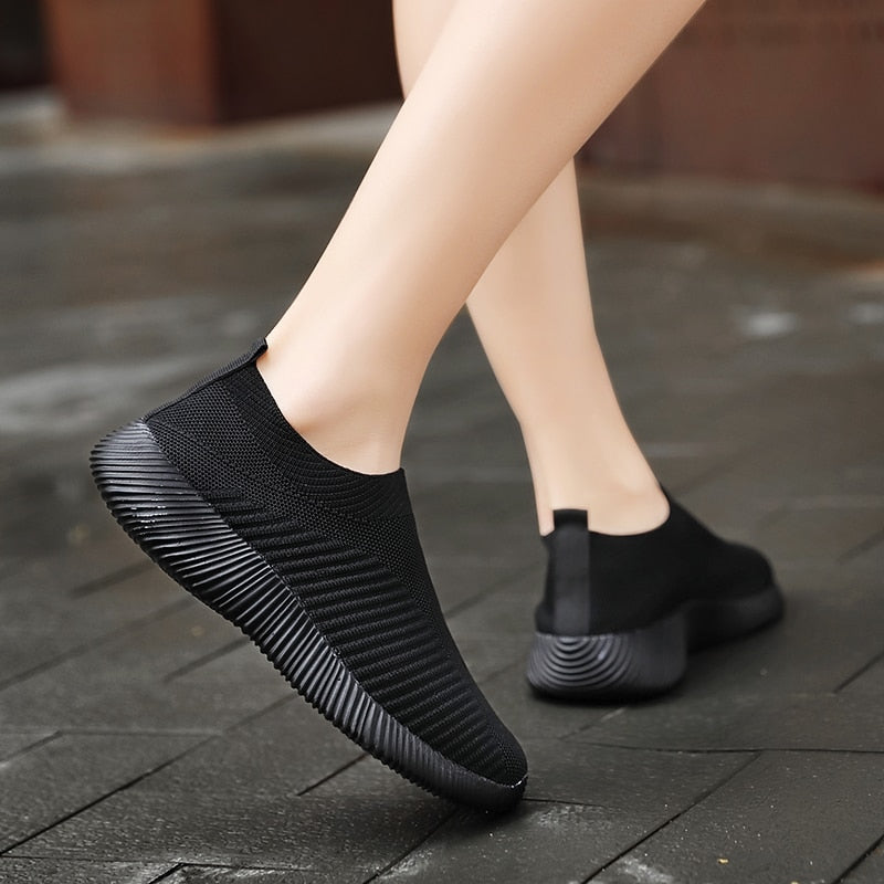 Ava – Baskets à enfiler en mesh rose pour femmes avec confort léger