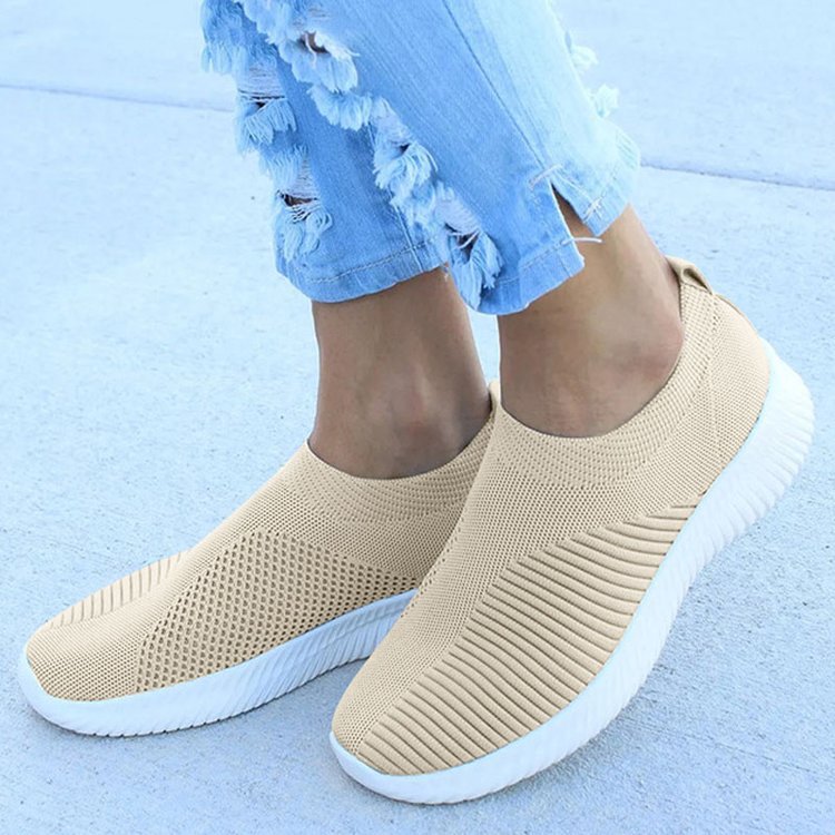 Ava – Baskets à enfiler en mesh rose pour femmes avec confort léger