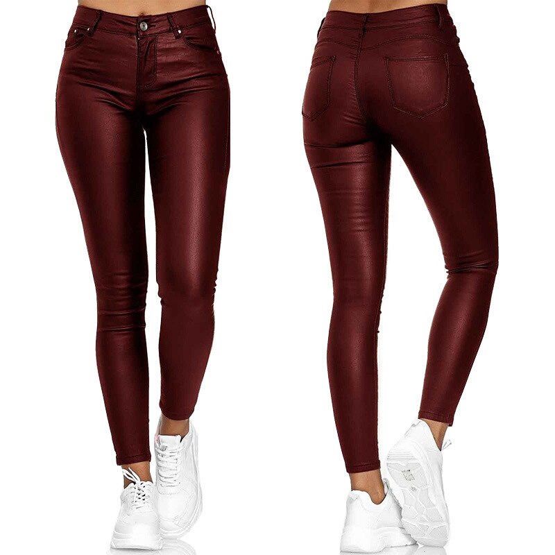 Bolendo Lexi pantalon en cuir stretch