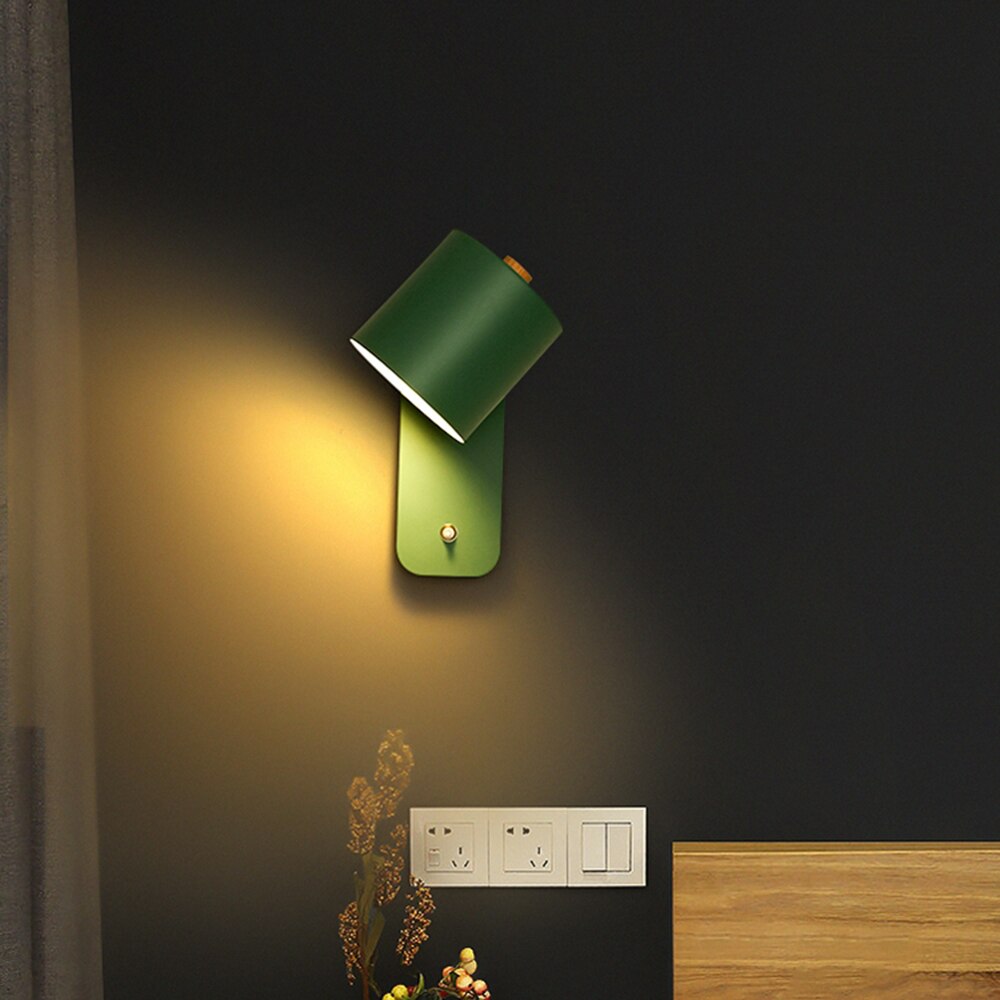 Appliques murales LED modernes avec interrupteur pour décoration intérieure