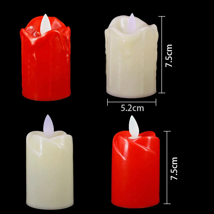 Fiesta sans flamme - bougies LED sans flamme pour anniversaires et fêtes