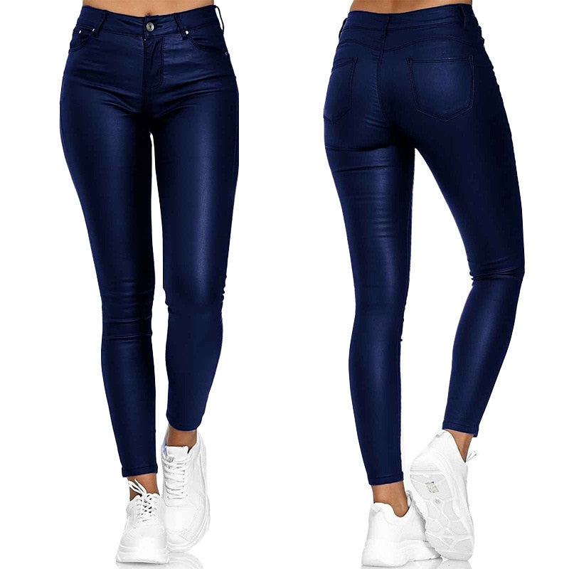 Bolendo Lexi pantalon en cuir stretch