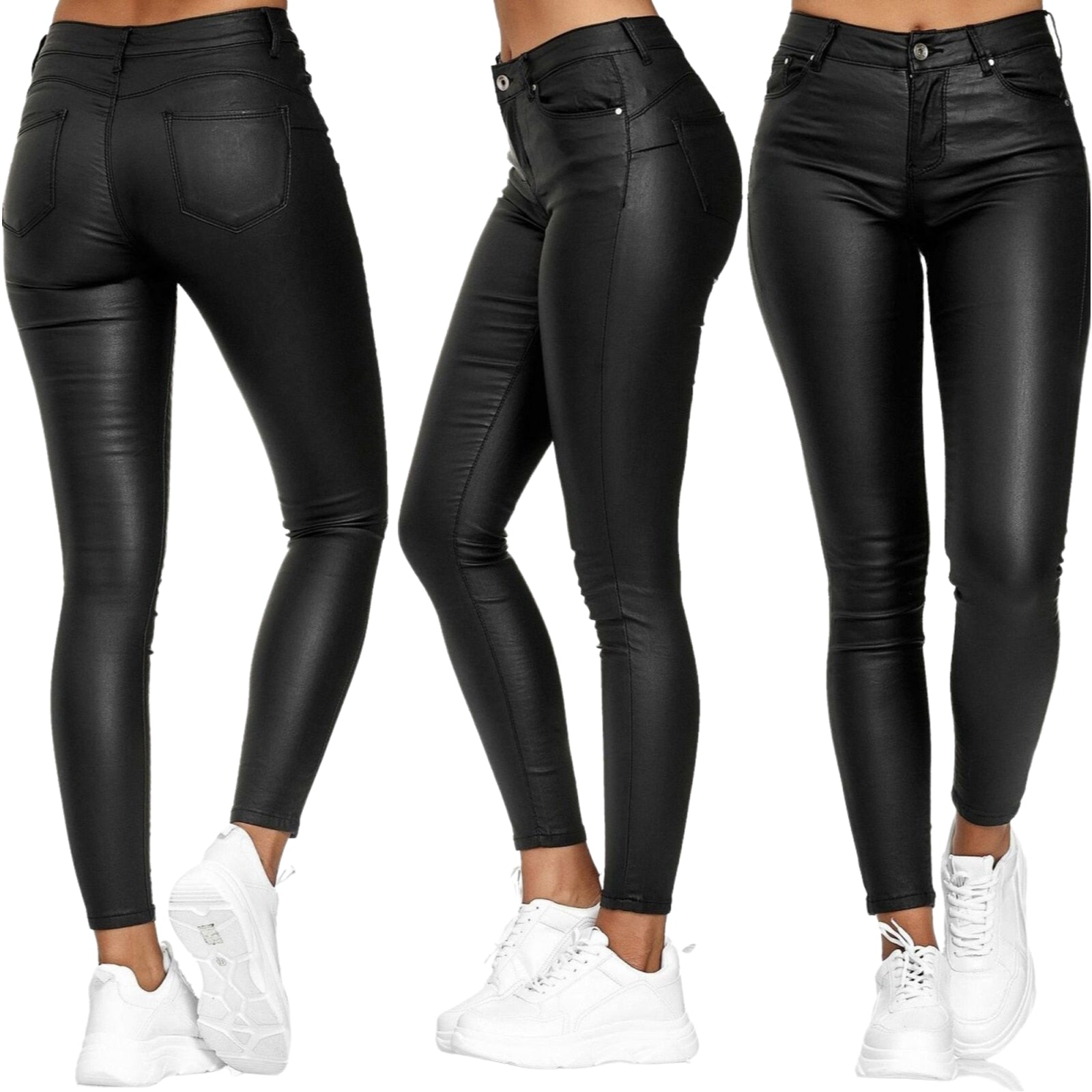 Bolendo Lexi pantalon en cuir stretch