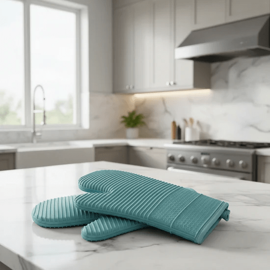 HEATSAFE – Non-slip silicone oven gloves for maximum heat protection 2