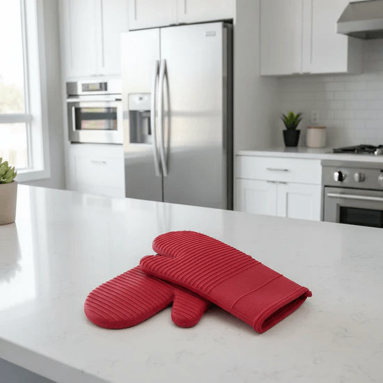 HEATSAFE – Non-slip silicone oven gloves for maximum heat protection 4