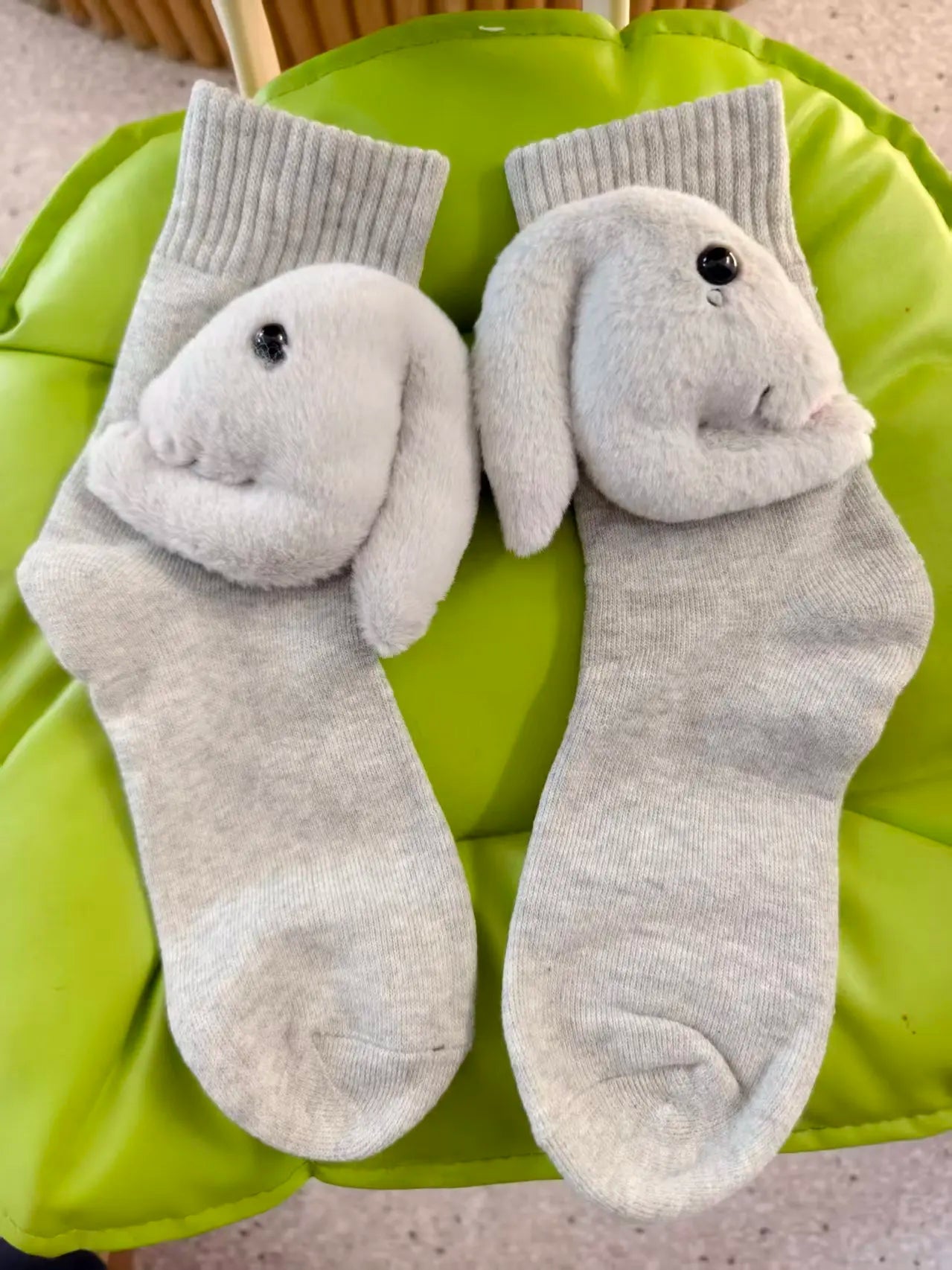 HUGFOOT – Cozy House Socks with Cute 3D Animal Accent & Secure Non-Slip Sole 13