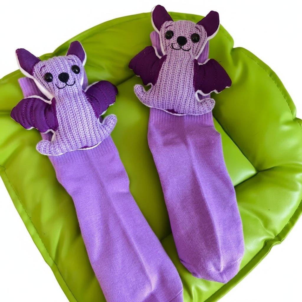 HUGFOOT – Cozy House Socks with Cute 3D Animal Accent & Secure Non-Slip Sole 17
