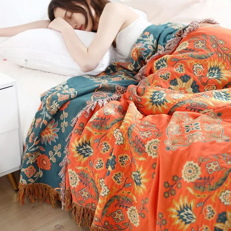 HYGGEHAVEN-DECKE – Boho-Baumwolldecke für gemütliche Wohnräume 2