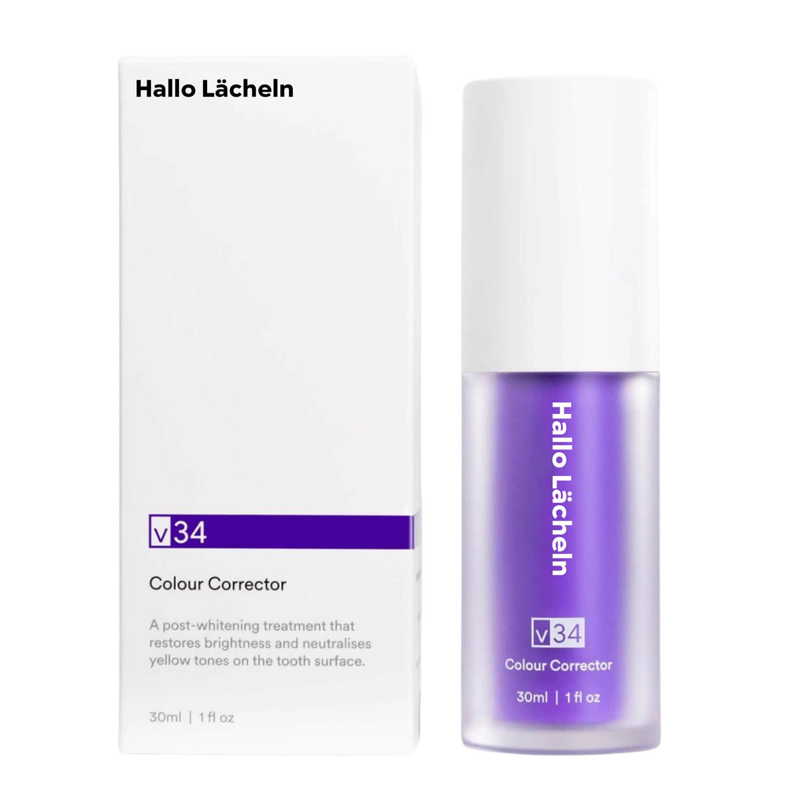 Hallo Smile Correcteur de couleur - Blanchiment des dents avec technologie de correction des couleurs