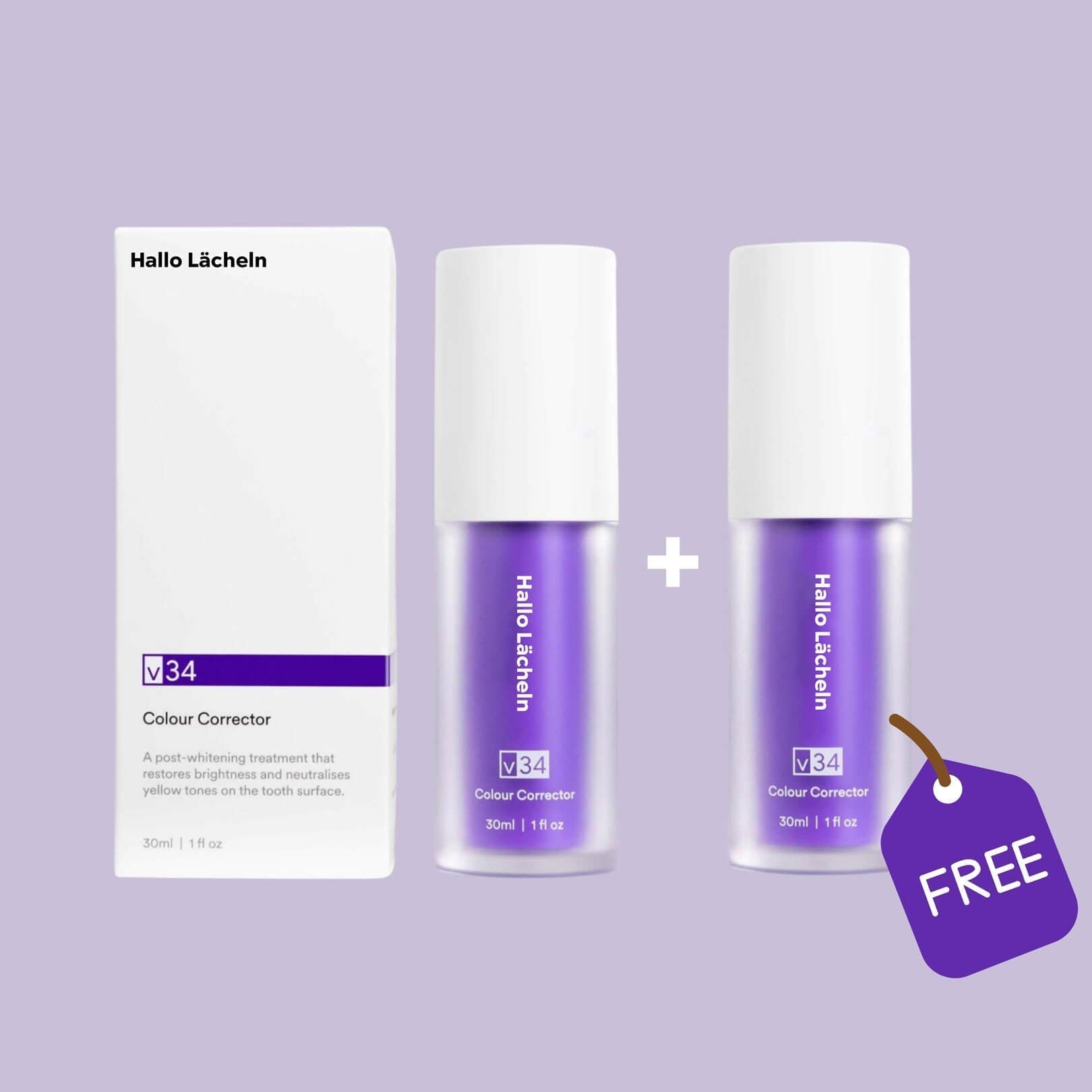 Hallo Smile Correcteur de couleur - Blanchiment des dents avec technologie de correction des couleurs
