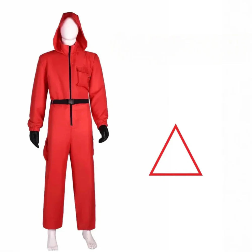 Halloween Game Guard Masker Jumpsuit Kostuum 4