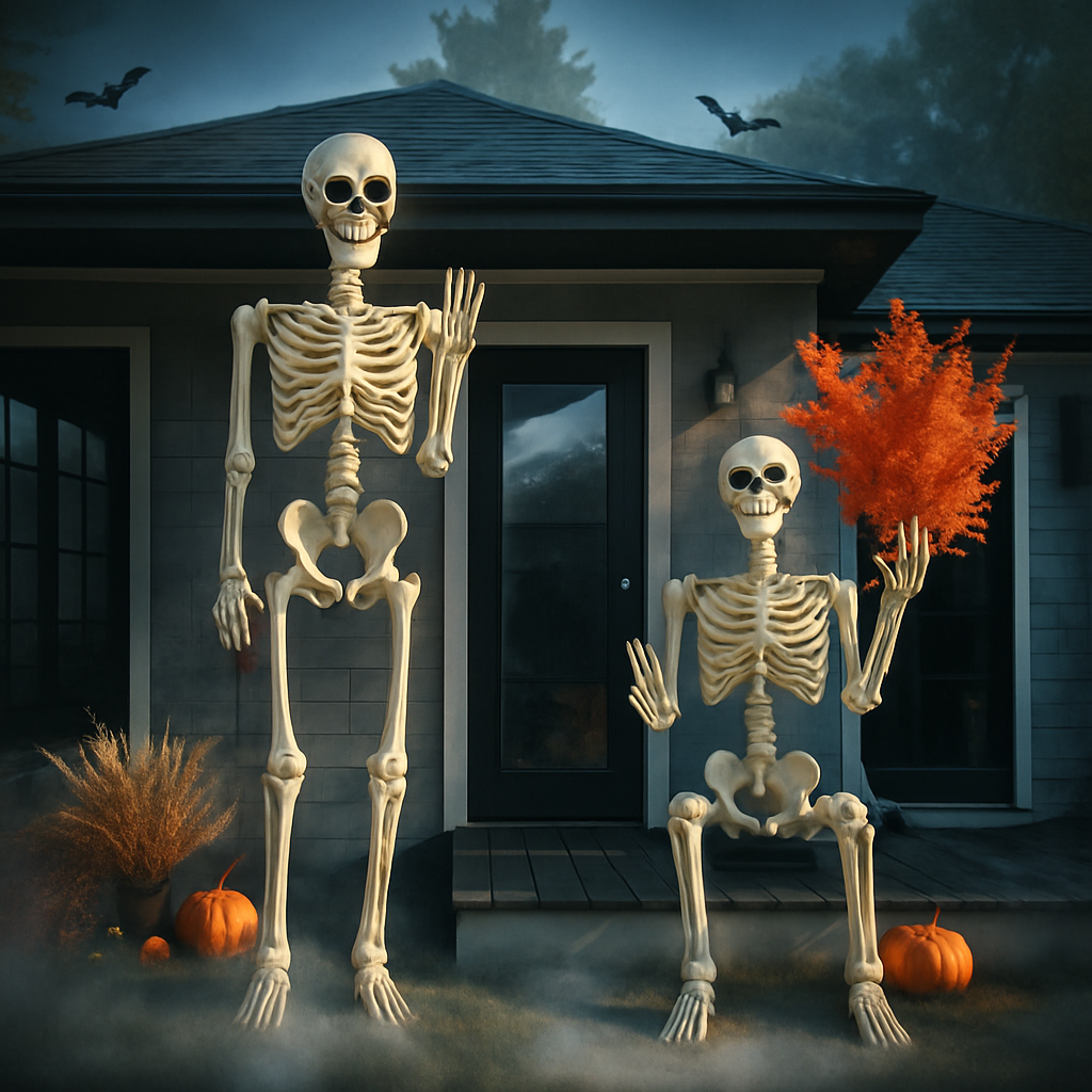 Halloween Reusachtige Buitenskelet Decoratie 0