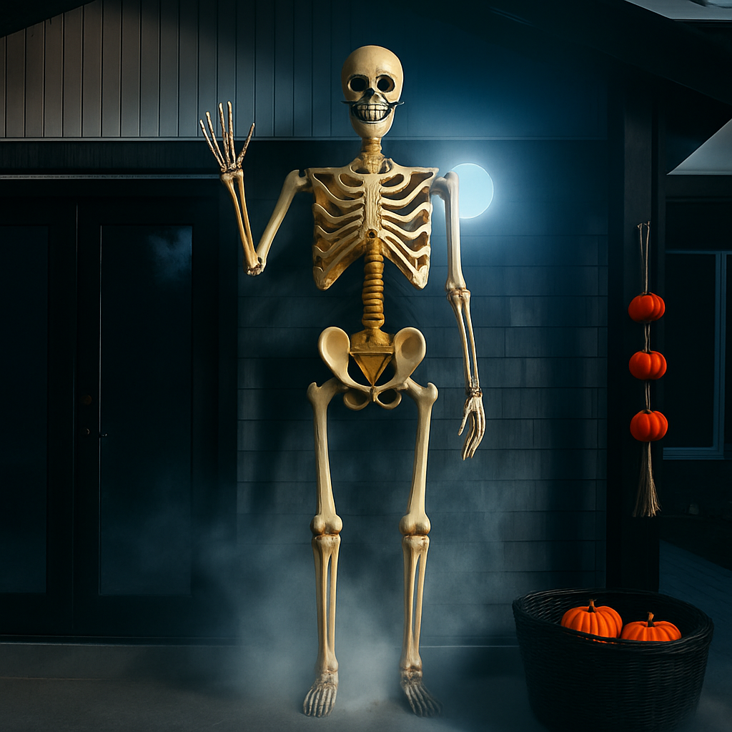 Halloween Reusachtige Buitenskelet Decoratie 1