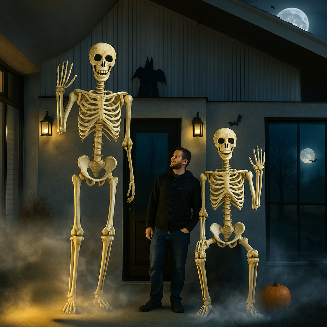 Halloween Reusachtige Buitenskelet Decoratie 4