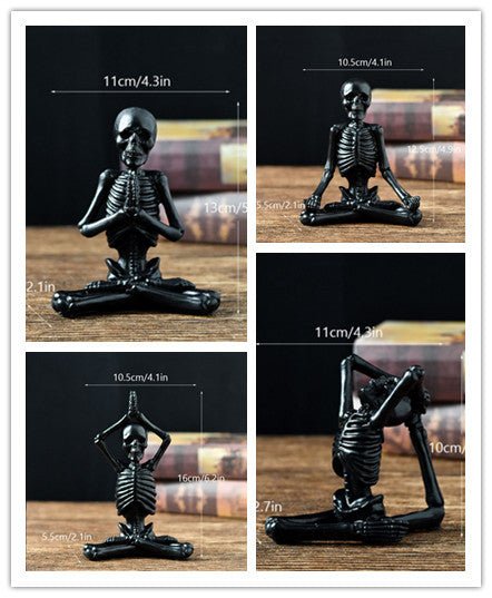 Halloween harsbeeldje — Vintage zwart-wit ornament 13