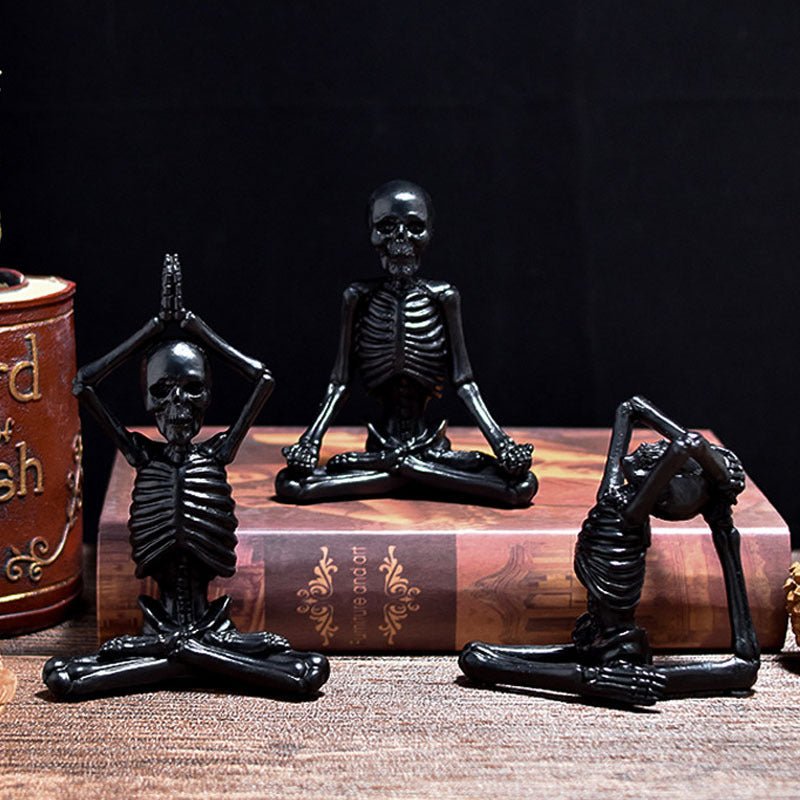 Halloween harsbeeldje — Vintage zwart-wit ornament 3
