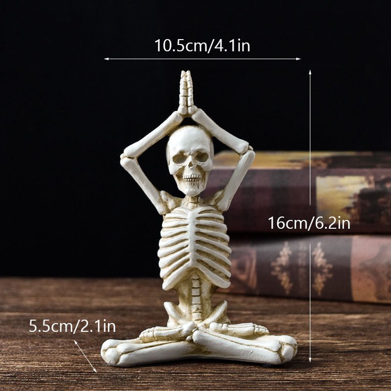 Halloween harsbeeldje — Vintage zwart-wit ornament 6