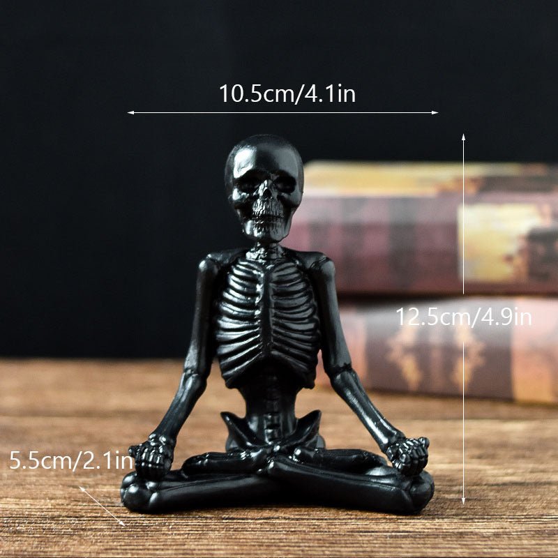 Halloween harsbeeldje — Vintage zwart-wit ornament 8