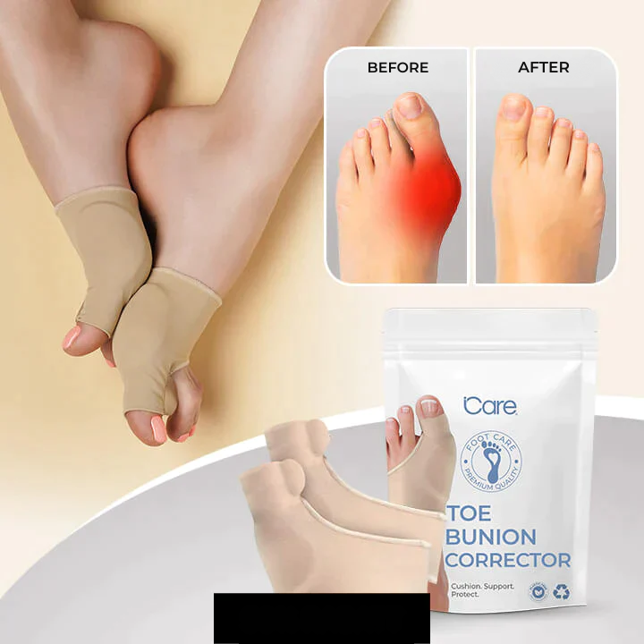 Hallux Valgus Zehenkorrektor mit Druckentlastung und Gelpolster für Alltag 0