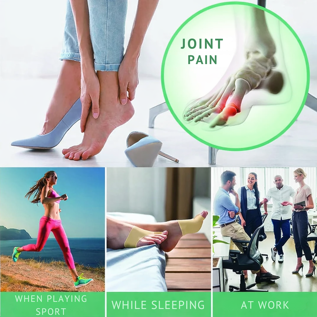 Hallux Valgus Zehenkorrektor mit Druckentlastung und Gelpolster für Alltag 1