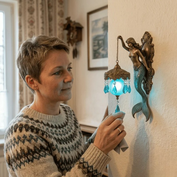 Handgefertigte LED-Wandleuchte für Kinderzimmer mit Märchenmotiven, kabellos 4