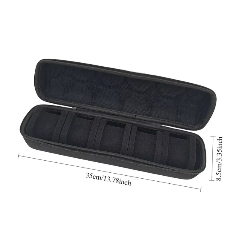 Hard Shell Watch Storage Box with 5 or 10 Slots for Travel and Display 6