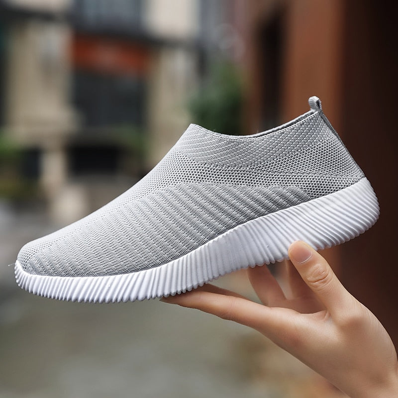 Ava – Baskets à enfiler en mesh rose pour femmes avec confort léger