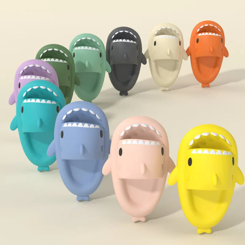 Heren Pantoffels – Zachte Antislip Haaienpantoffels voor Binnen en Buiten 0