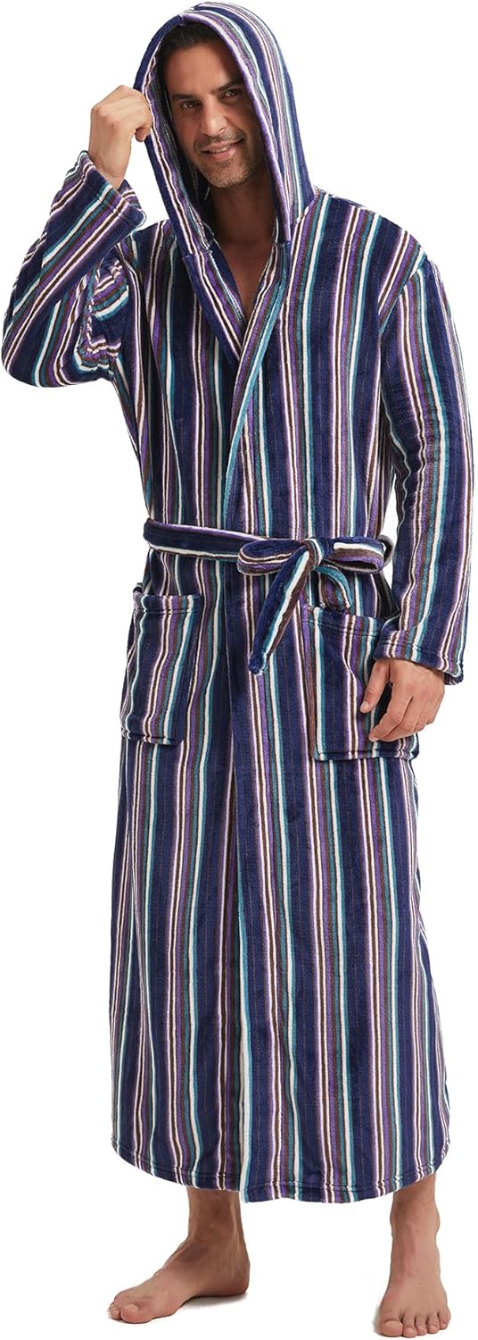 Herren-Sommer-Bademantel aus leichtem Fleece – James 11