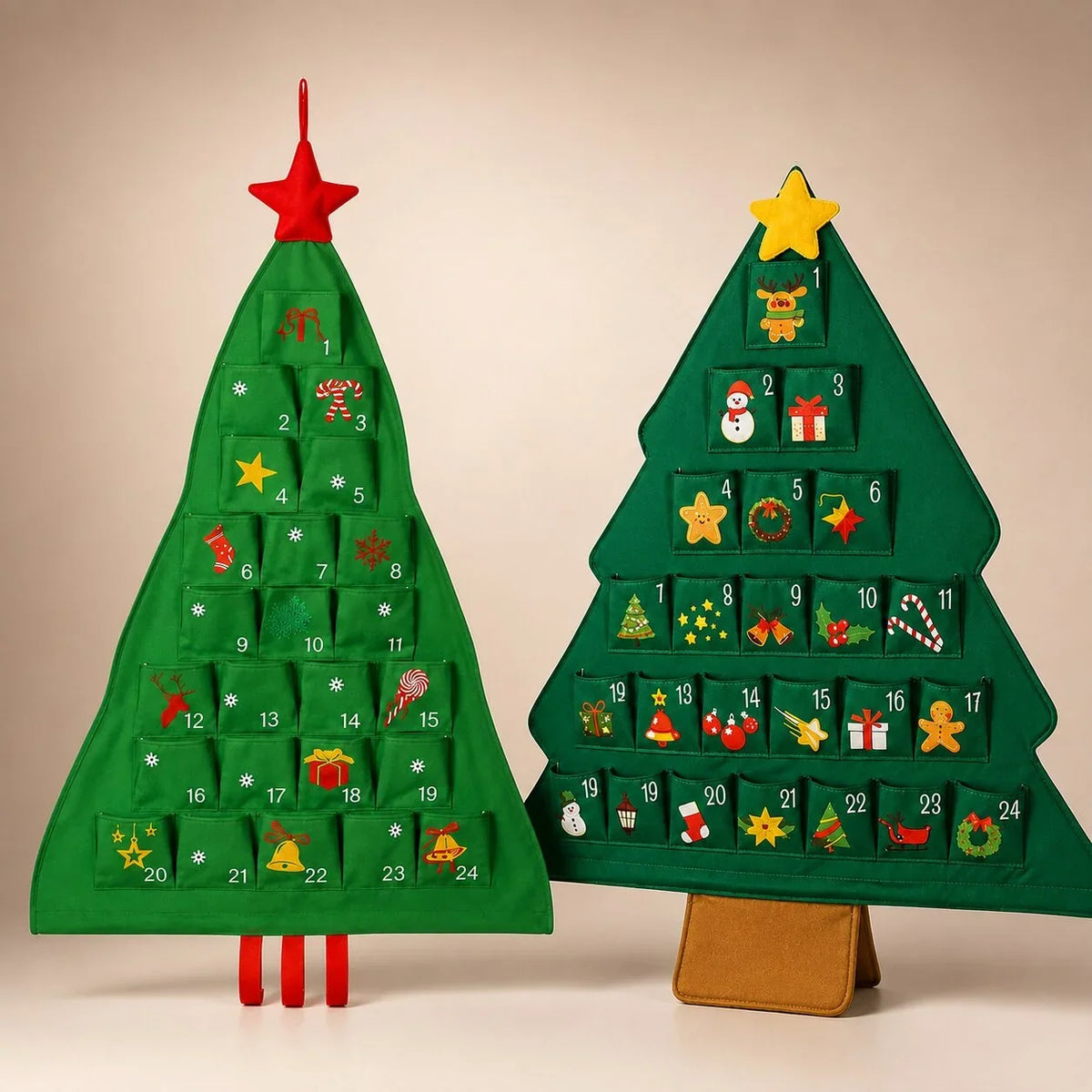 Stoff-Adventskalender Tannenbaum