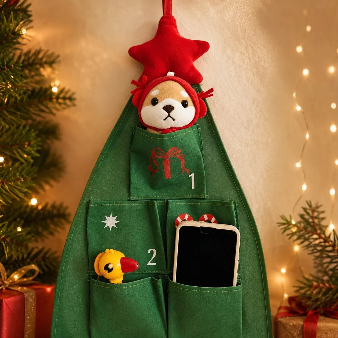 Stoff-Adventskalender Tannenbaum