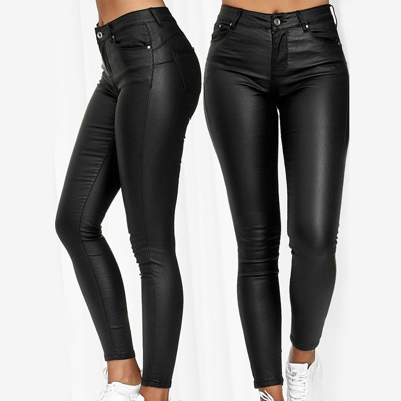 Bolendo Lexi pantalon en cuir stretch
