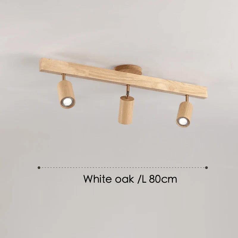 Holzschiene mit Spots
