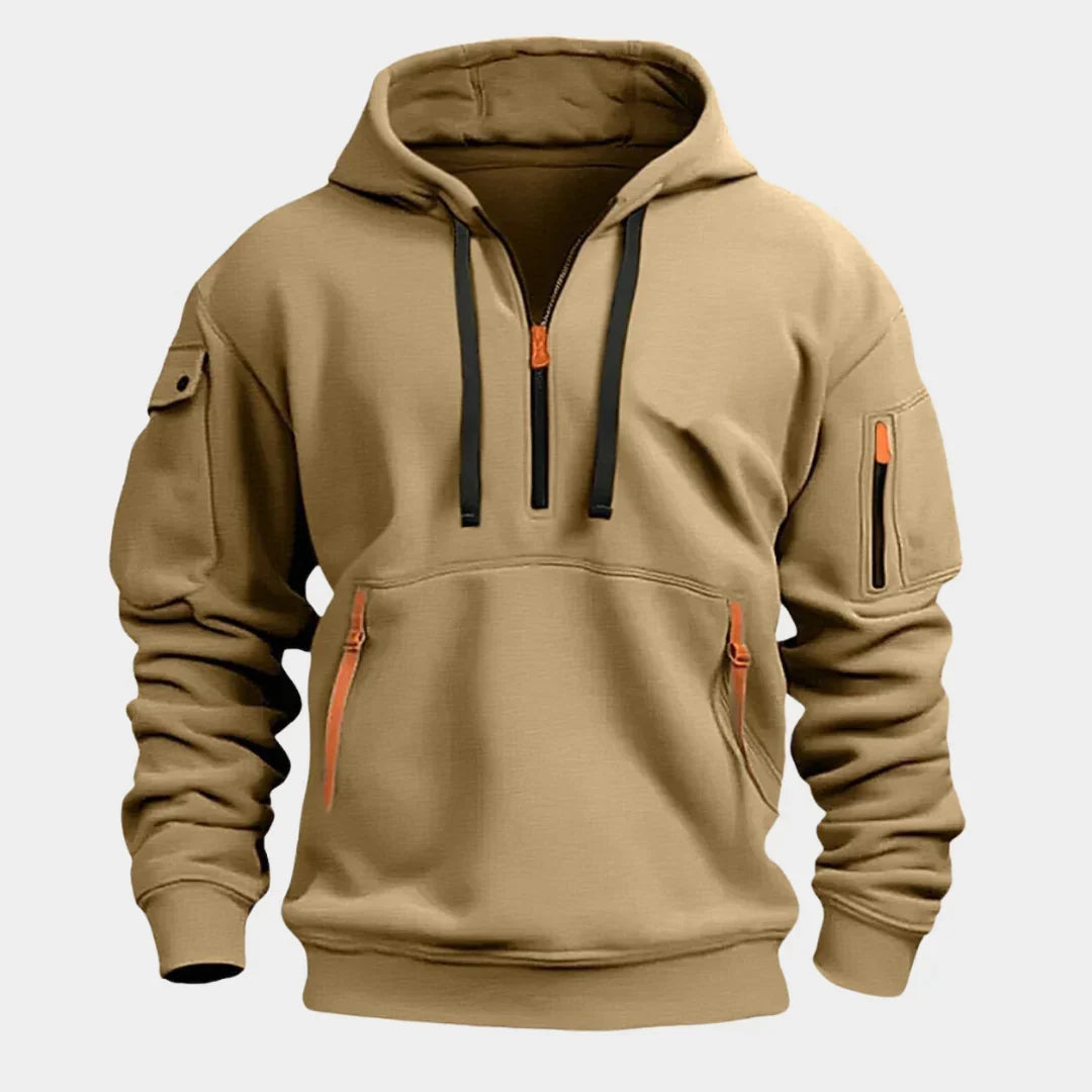 Hugo - Men's half-zip hoodie 5