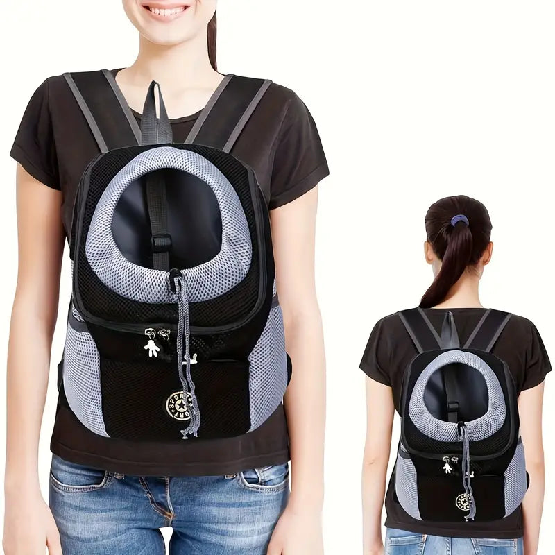 Hunderucksack Tragetasche Atmungsaktiv Verstellbar für Unterwegs