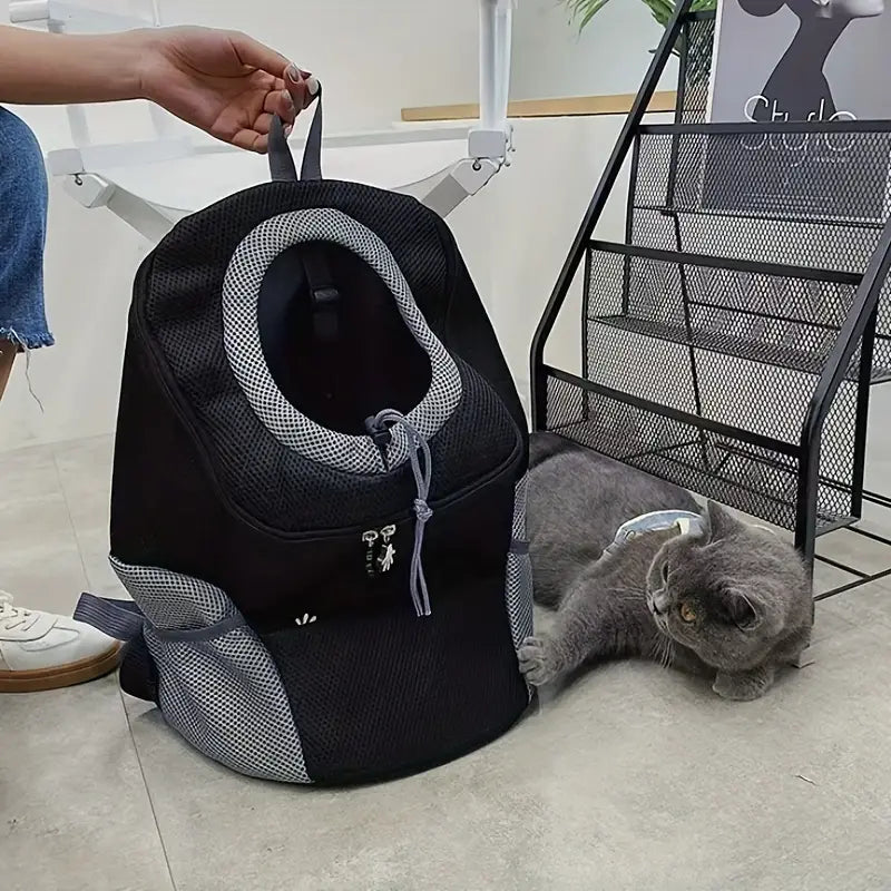 Hunderucksack Tragetasche Atmungsaktiv Verstellbar für Unterwegs