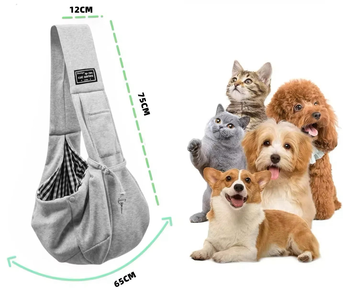 Hundeskuldertaske til små hunde | Sikker og behagelig transport plus