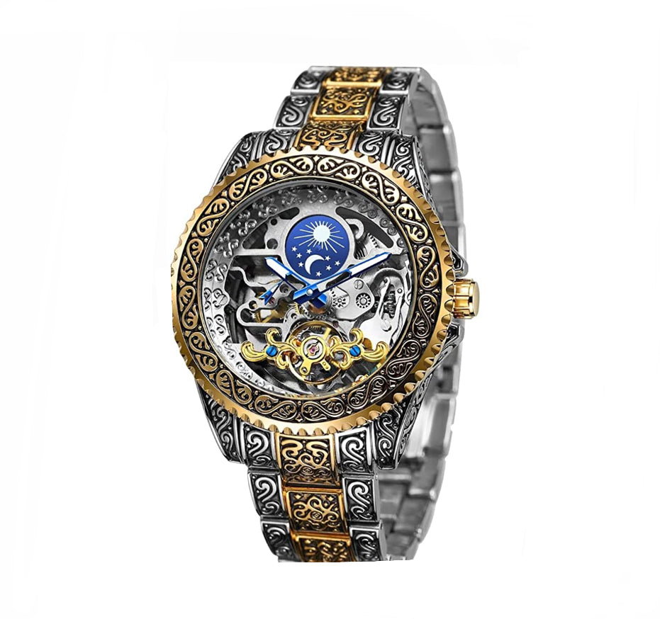 Devako automatické tourbillon hodinky - 30m vodotesné, automatický strojček, nastaviteľná veľkosť