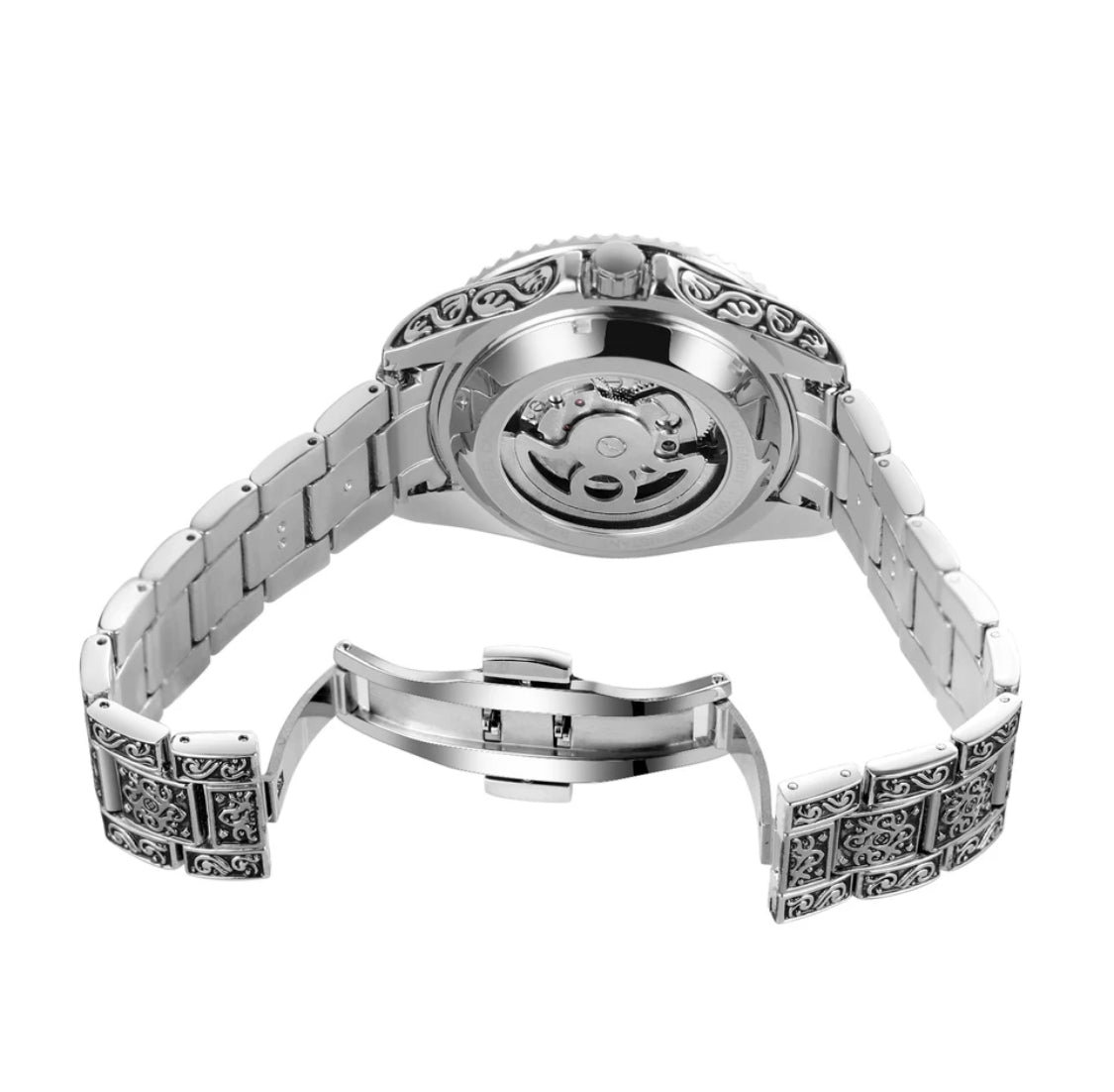 Devako automatické tourbillon hodinky - 30m vodotesné, automatický strojček, nastaviteľná veľkosť