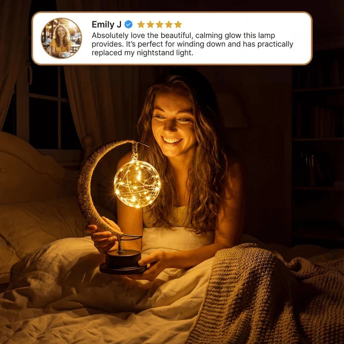 Mondbaum-Nachtlampe – warmes Licht zum Lesen und für ruhige Abende
