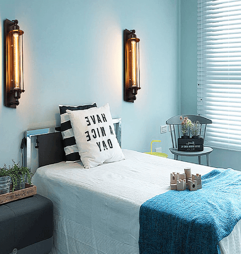 Industrielle Wandleuchte Innen mit E27-Fassung, Robustes Metalldesign für Wohnzimmer und Flure 6