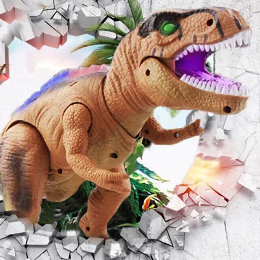 Interactieve dinosaurus met afstandsbediening – Lopende T-Rex met licht- en geluidseffecten 3